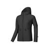 Hooded Comfortable Solid Long Sleeve Jacket Women Jackets Carbon-Black P225W006-0018