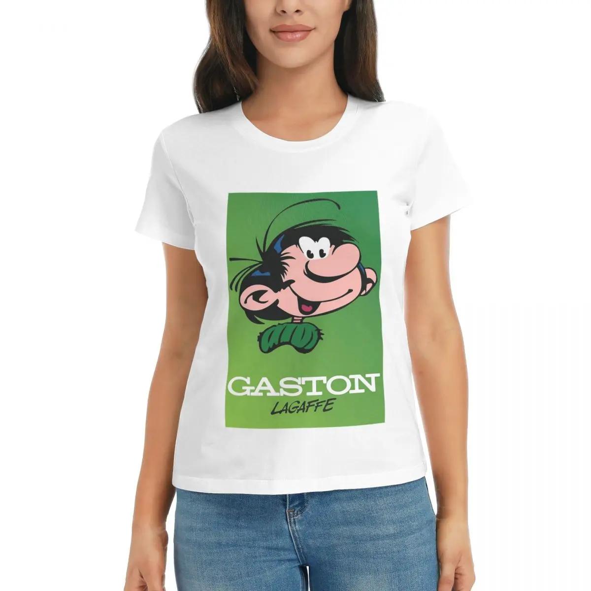 

Women TShirt Gaston Lagaffe Big Ben Head Summer Short Sleeve Tees ONeck Cotton T Shirts Clothes Tops Streetwear S