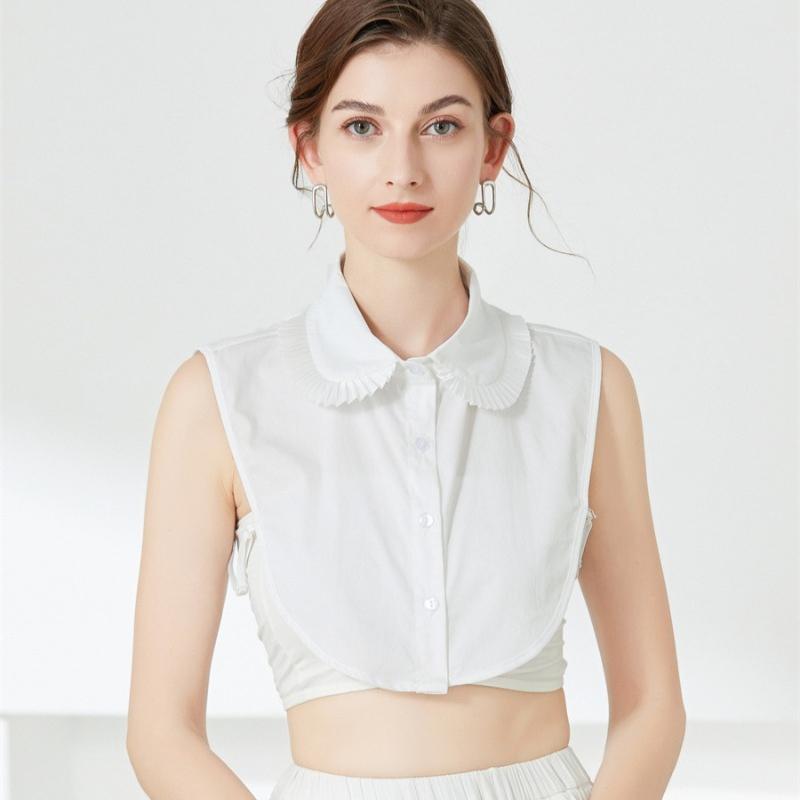 Perfect Match Sweet Bowknots Lapel False Collar For Women Faux Col Half Shirt Blouse Fake Collars Sweater Shirt Detachable Collars Accessories