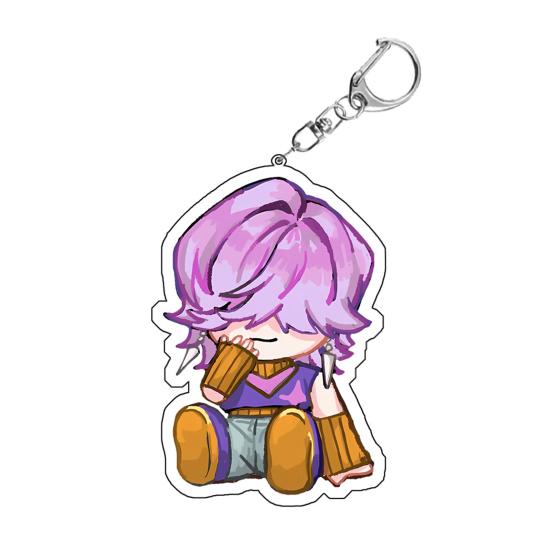 Yousheng Witch Hunters Keychain Pendant Rich Character Modeling Lightweight Portable Key Chain Anime Girl Charm Key Holder Backpack Accessories