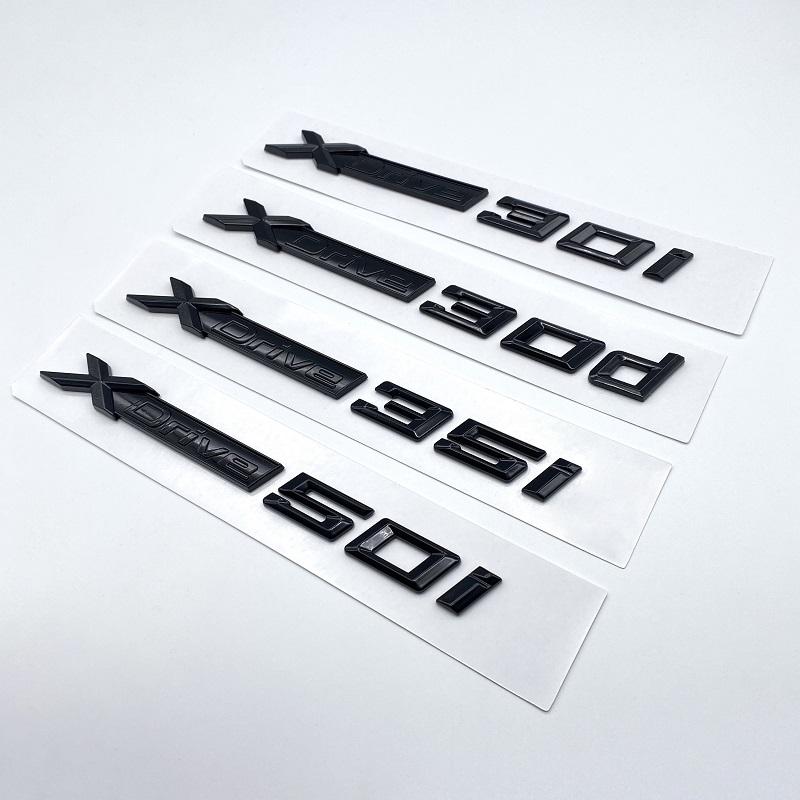 for BMW X6 Car Fender Emblem Badge Trunk Sticker XDrive28i XDrive30i XDrive35i XDrive40i XDrive50i XDrive30d XDrive35d
