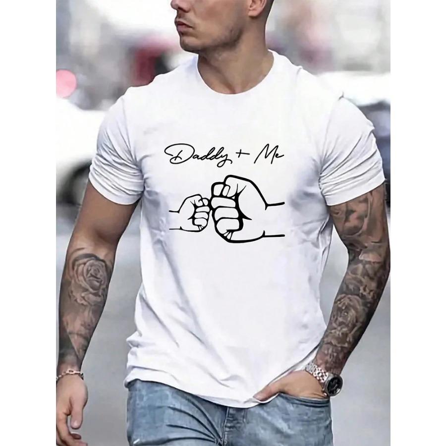 Sommer Urban Fashion Herren T-Shirt Täglich Casual Kurzarm Top Outdoor Street Komfort T-Shirt Buntes Dinosaurier-Print T-Shirt
