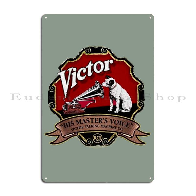 RCA VICTOR HIS MASTERS VOICE by Francis Barraud Vintage Advertisement Metal Garage Design Pub Create Wall Decor Tin Sign Poster