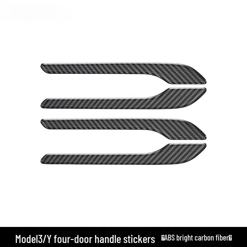 Luminous Anti-Scratch Door Handle Stickers for Tesla Model Y/3