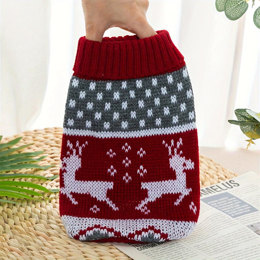 1pc Warm Pet Dog Sweater Winter Dog Clothes for Small Medium Dogs Knitted Puppy Cat Coat Chihuahua French Bulldogs Yorkie