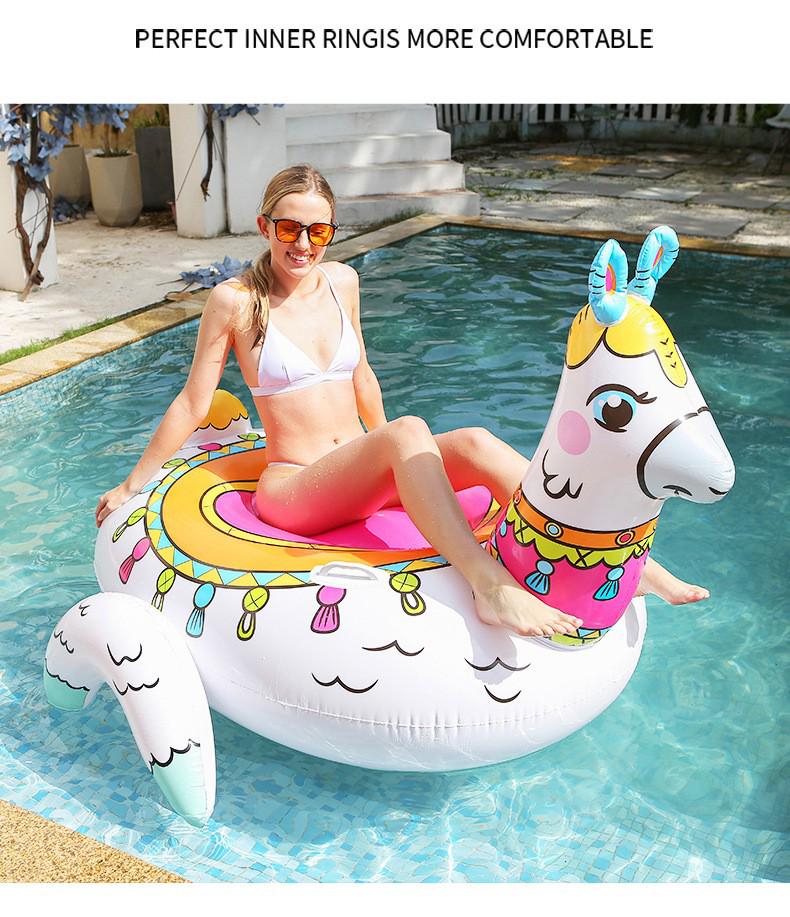 Barevné Jednorožcovo Křídlo Nafukovací Plovoucí Matrace - Zesílená Hračka Plavací Kruh