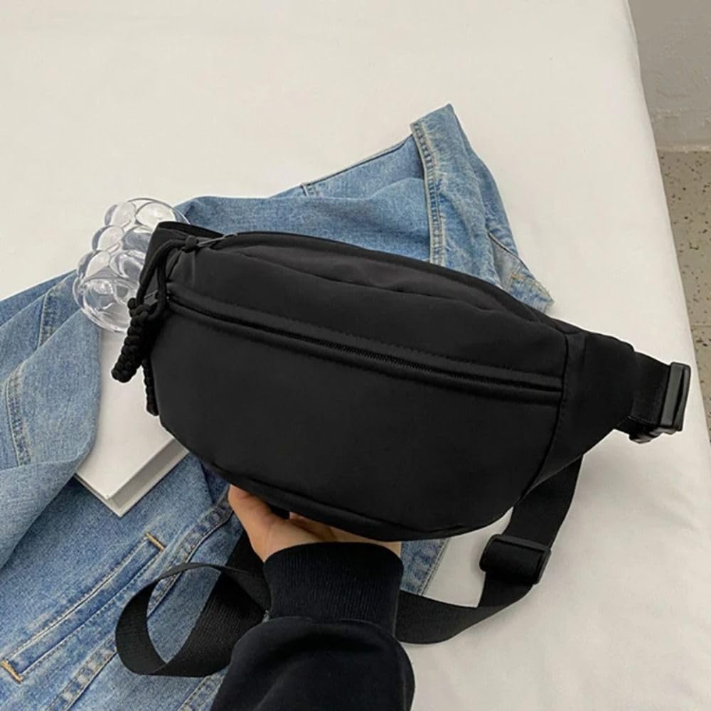EZBUYGO Waist Pouch for Men and Large with Zipper Perfect for and Casual Wear 2-Way Women, Crossbody, Waterproof, Lightweight, Capacity, Detail,