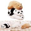 We Bare Bears Pillow Cartoon Bear Grizzly Bear Panda Soft Stuffed Plush Toy Doll Adorable And Cuddly