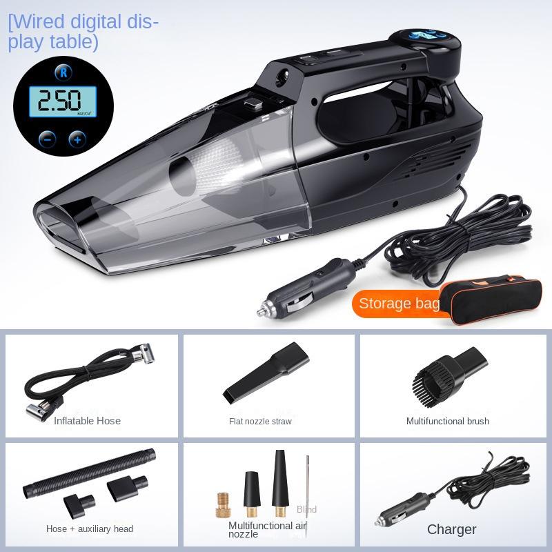 Car Vacuum Cleaner Wireless 4-in-1 High Power Suction Emergency Air Pump Wireless Car Air Pump