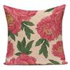 Polyester Cojines Decorativos Para Sofa Farmhouse Decor Flower Floral Pillow Cover Decorative Cushion Cover For Living Room