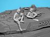 ICM 1/35 Ukrainian Leopard Tank Crew Plastic Model 35757 (Human & Animal)