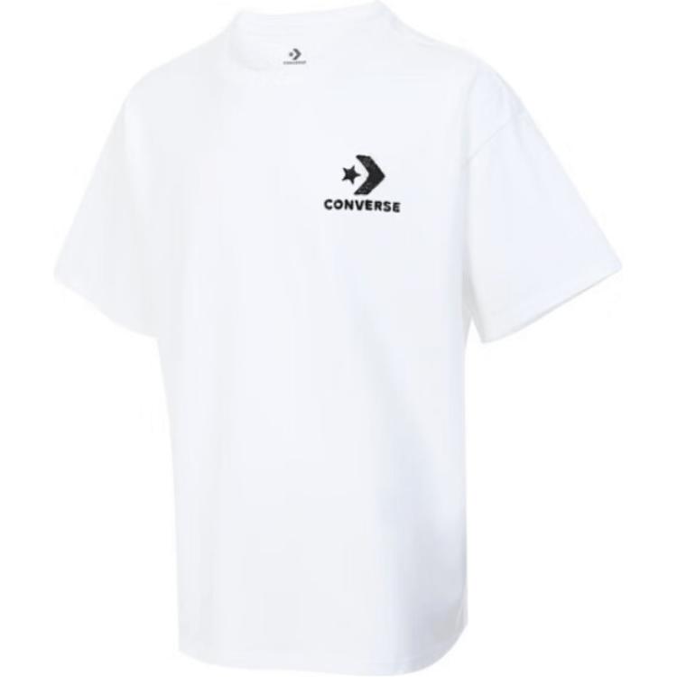 

New Converse Chuck Taylor SEASONAL FW24 T Shirt Unisex White 10027640-A02 XL