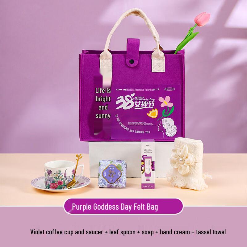 

Women s Day Felt Bag Gift Set