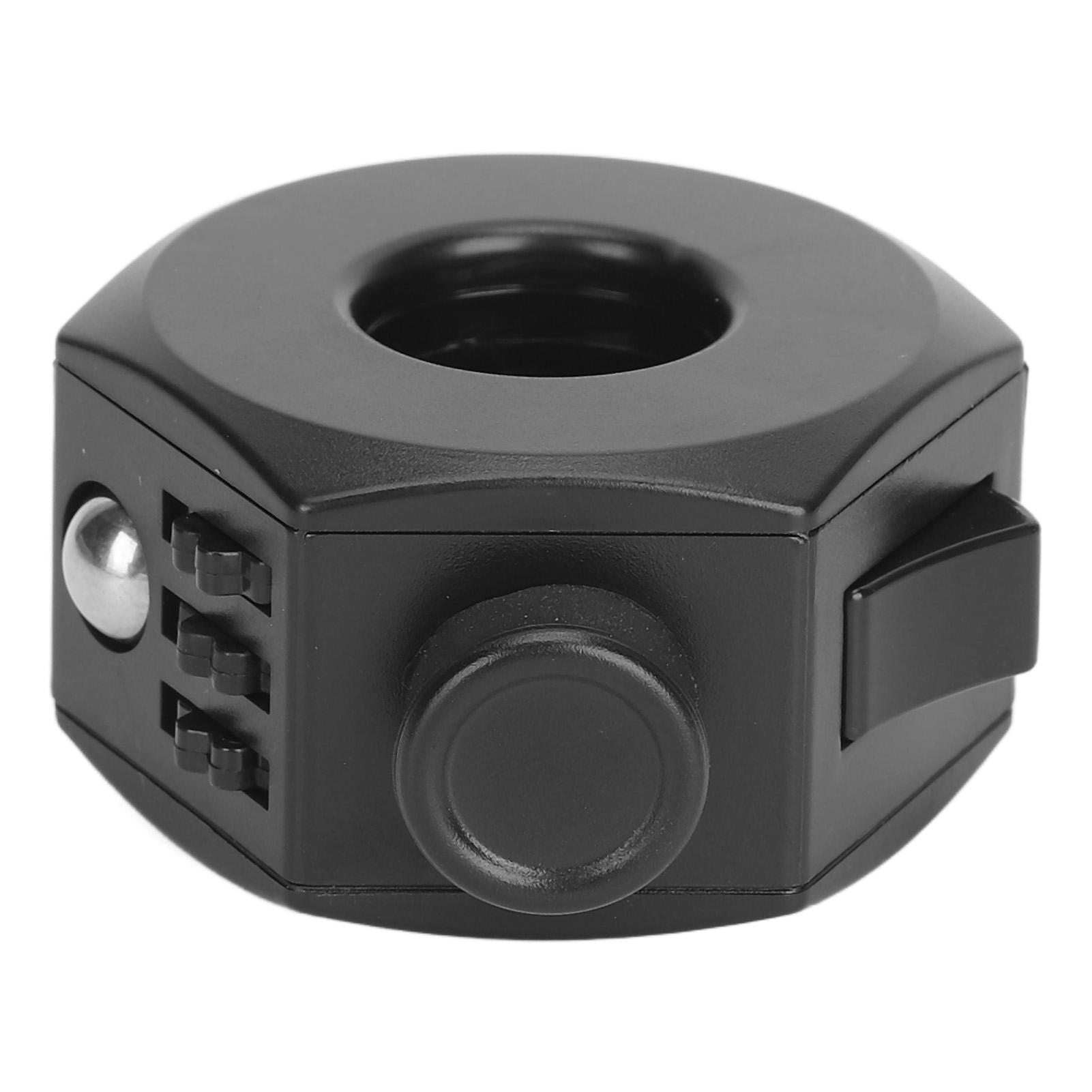 Rotating Decompression Ring Toy 360 Degreen Kmob Finger Button Roller Fingertip Stress Reduction Ring Toy Black чёрный