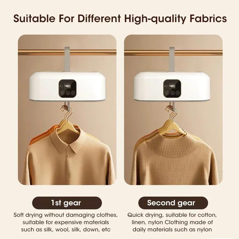 Mini Portable Foldable Electric Dryer Intelligent Timed Fast Drying Household Cabinet with Drying Bag Compact Travel Style