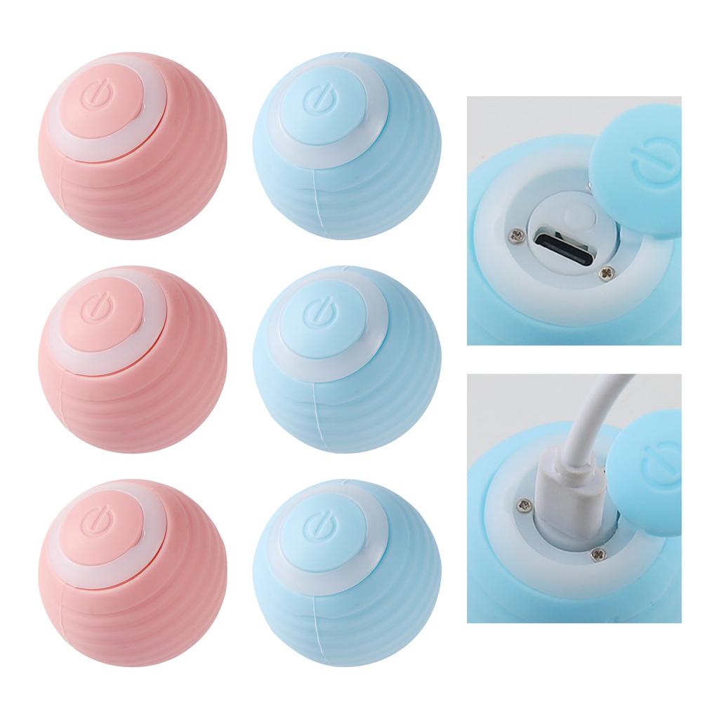 Pet Interactive Ball Smart Cat Dog Toys Cat Toy Indoor Automatic Rolling Magic Ball Cat Electronic Toy Training Self-moving Game