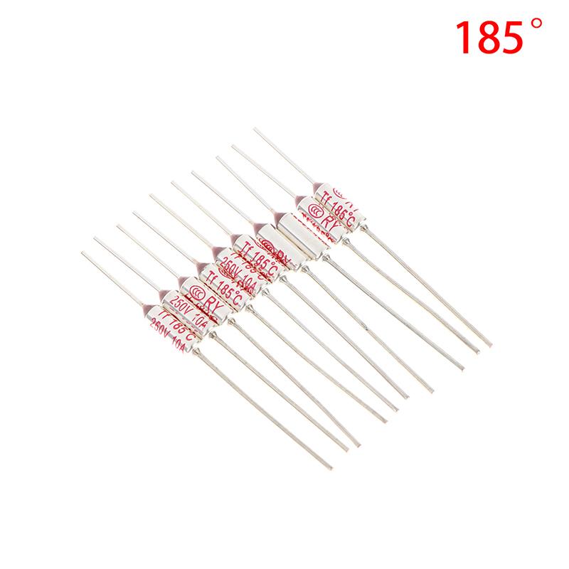 

10Pcs Rice Cooker Overheat Fuse Tf Thermal Fuse Ry 10A 15A 250V Temperature 72C 85C 95 110C 130C 135C 142C 145C 280C 285C 300C 185 Degree