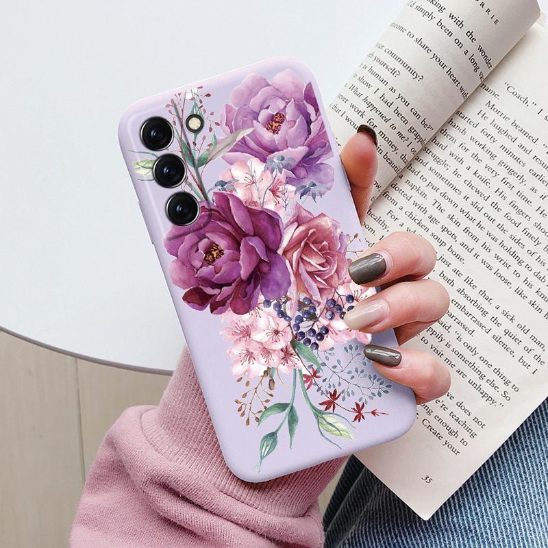Case For Samsung Galaxy S22 S 22 Plus Ultra Phone Cover Cute Cartoon Candy Painted Soft TPU Coque For Samsung S24 S25 Plus Funda