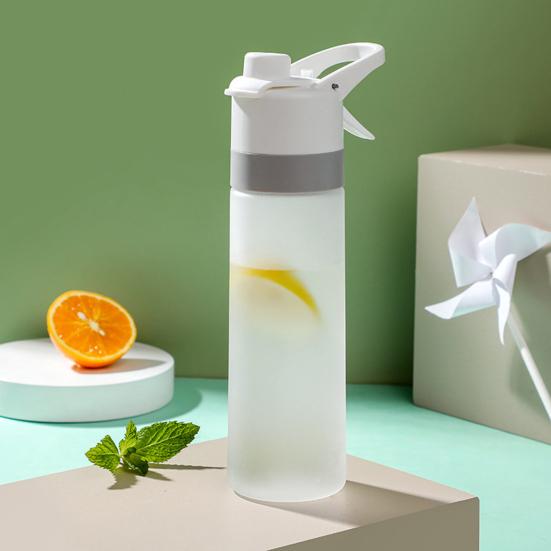 Spray Water Bottle Thermal Travel Water Cup BPA Free 650ml Large Capacity Drinkware for Outdoor Sports Fitness