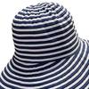 Women Sun Hat Striped Print Wide Brim UV Protection Hat Lightweight Breathable Summer Beach Basin Hat Versatile Accessory