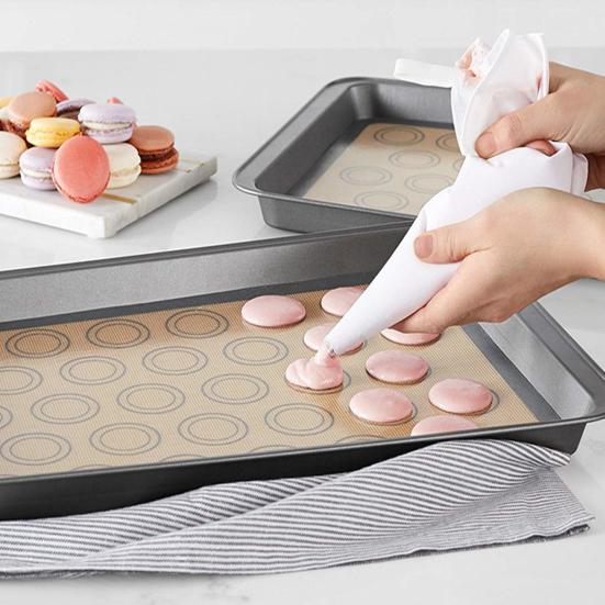 Silicone Baking Mat Liner Safe Heat Resistant Reusable Dishwasher 0.7mm Non-Stick Oven Baking Sheet