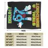 Six Seven Bruh 67 Blankets Fleece 6-7 Brainrot Meme Super Warm Throw Blanket for Bedding Couch Bed Blanket