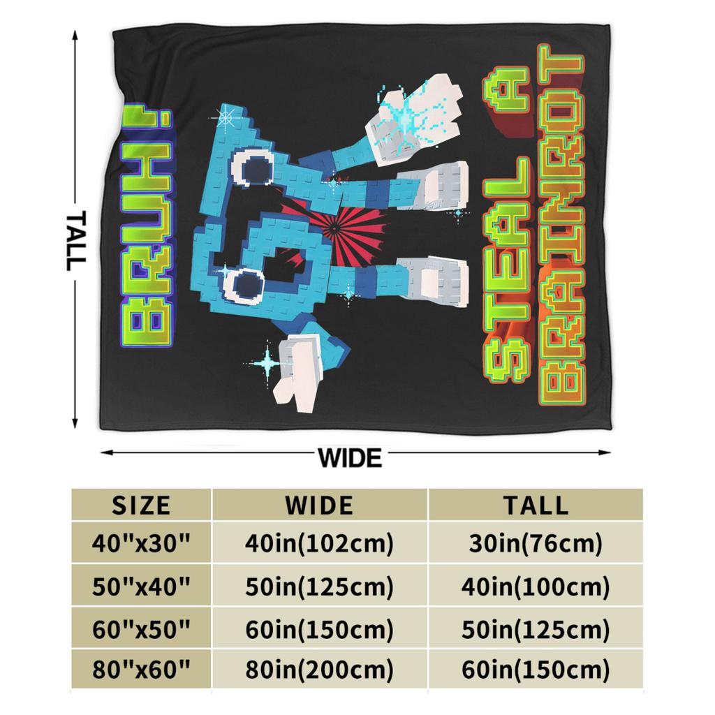 Six Seven Bruh 67 Blankets Fleece 6-7 Brainrot Meme Super Warm Throw Blanket for Bedding Couch Bed Blanket