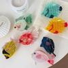 Acetate Fish Hair Claw Cartoon Fish Shape Acetate Shark Clip Fashion Animal Hair Claw  Party Wear