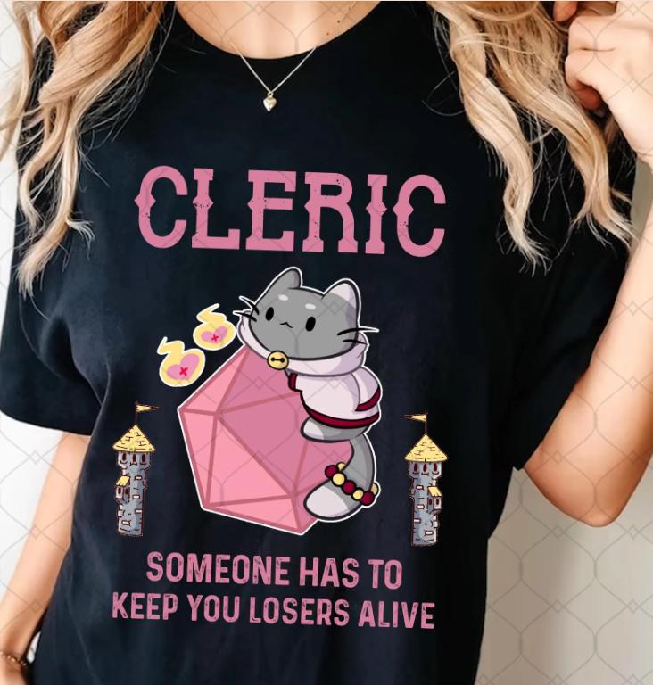 Pastor DND Tshirt Thief Enthusiast Tshirt Cat DND Tshirt Fun Unisex Tshirt Unisextal Health DM Gift Game Host S