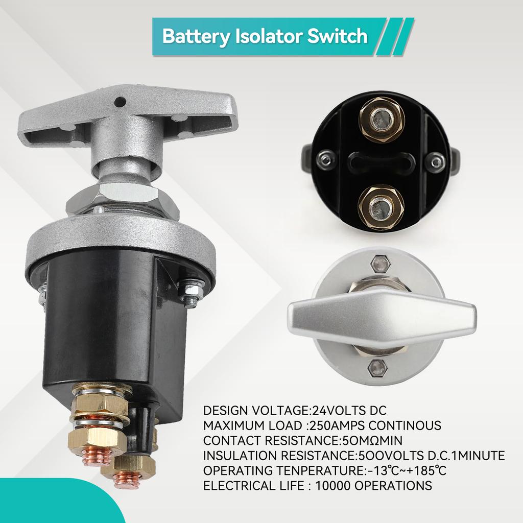 Autobatterie-Trennschalter, 1500 Ampere Geschwindigkeit, Hochleistungs-Batterie-Kill-Schalter, Muscle-Unterbrechungsschalter für Boot, LKW, Wohnmobil, 12 V, 24 V