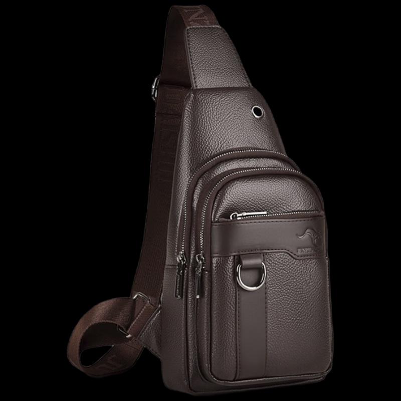 Ретро нагрудная сумка-оксфорд из искусственной кожи