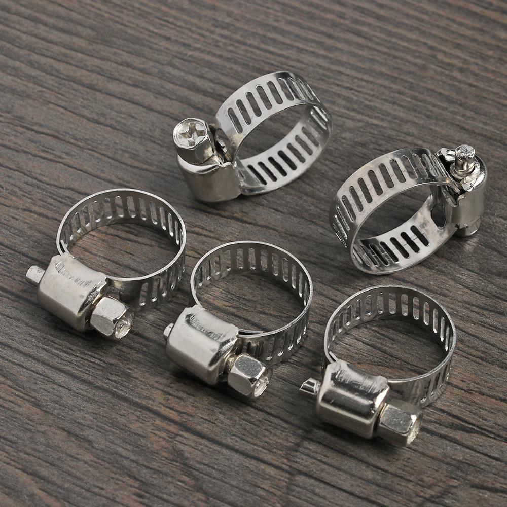 10 pcs Powerful Welding Repair Tool Sealing Exhaust Pipe Clip Hose Clamps T Bolt Stainless Steel