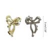 Bowknot Hair Clip Alloy Claw Clips Hair Banana Barrettes Non-Slip Jaw Clip Girls Metallic Hair Claw for Women Side Bangs