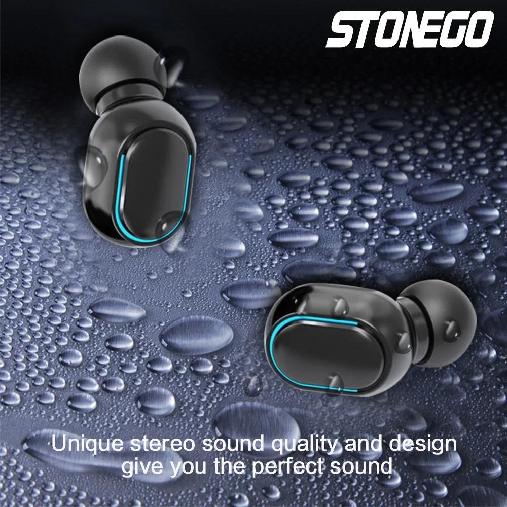 True Wireless Earbuds Bluetooth 5.0 Stereo Sound Noise Cancelling Touch Controls Sport Headphones with Digital Display