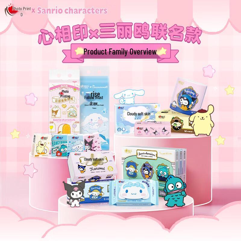 Mind Act Upon Mind Sanrio Pompompurin Cloud Feel Facial Tissues