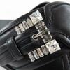 Very Good Sergio Rossi Sandals sr Twenty Leather cross with jewels black 37.5 Used