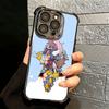 Arale S-Slump Anime Plating Phone Case For Iphone 16 17 Pro Max Air 16E 14 15 Plus 12 13 Mini Anti-Fall Airabag Cover