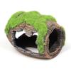 Moss Fish Tank Accessories Landscaping Fish Hiding Cave Garden Pond Ornaments Broken Barrel  Tank