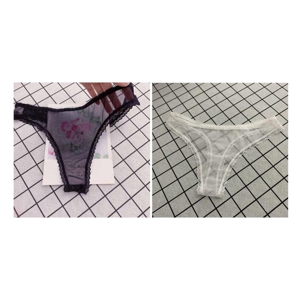 Charming !!! Women Sexy Lace Panties Low-waist Thong Underwear Solid Color Female G String Temptation Intimates