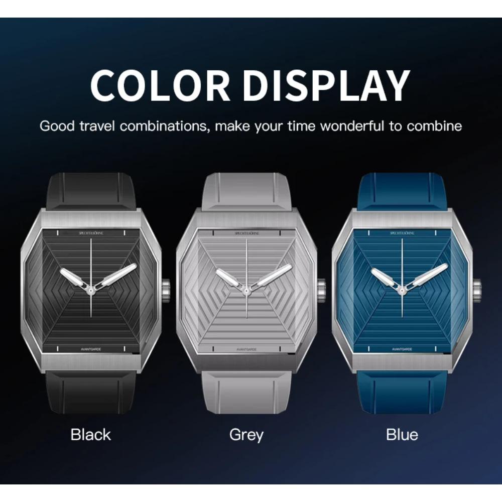 Specht & Söhne New Creative Design Square Watch For Men Sports Watches Octagon Stainless Steel 3D Sapphire Crystal Reloj Hombre