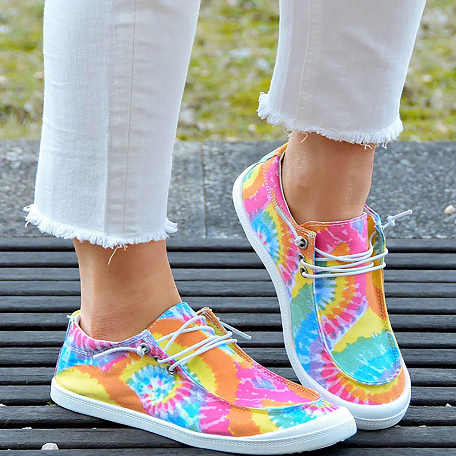 

Женская спортивная обувь с цветочным принтом. Дышащая обувь на плоской подошве. Женская обувь. 36 жёлтый