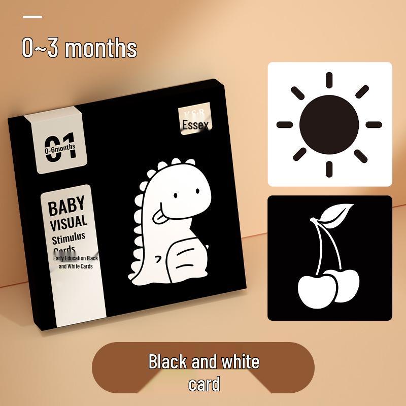 Infant Visual Stimulation Black & White Cards: Newborn Early Education 0-3 Months