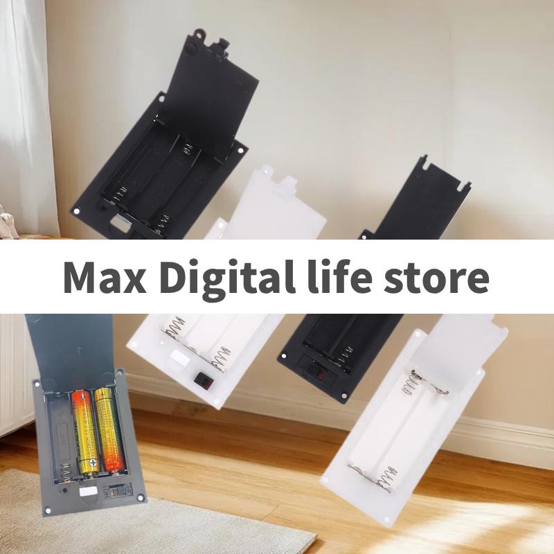 1/3Pcs Batteries Shell Plastic 2x3x AAA Rectangular Embedded Battery Holder Storage Box Case With Switch Cover