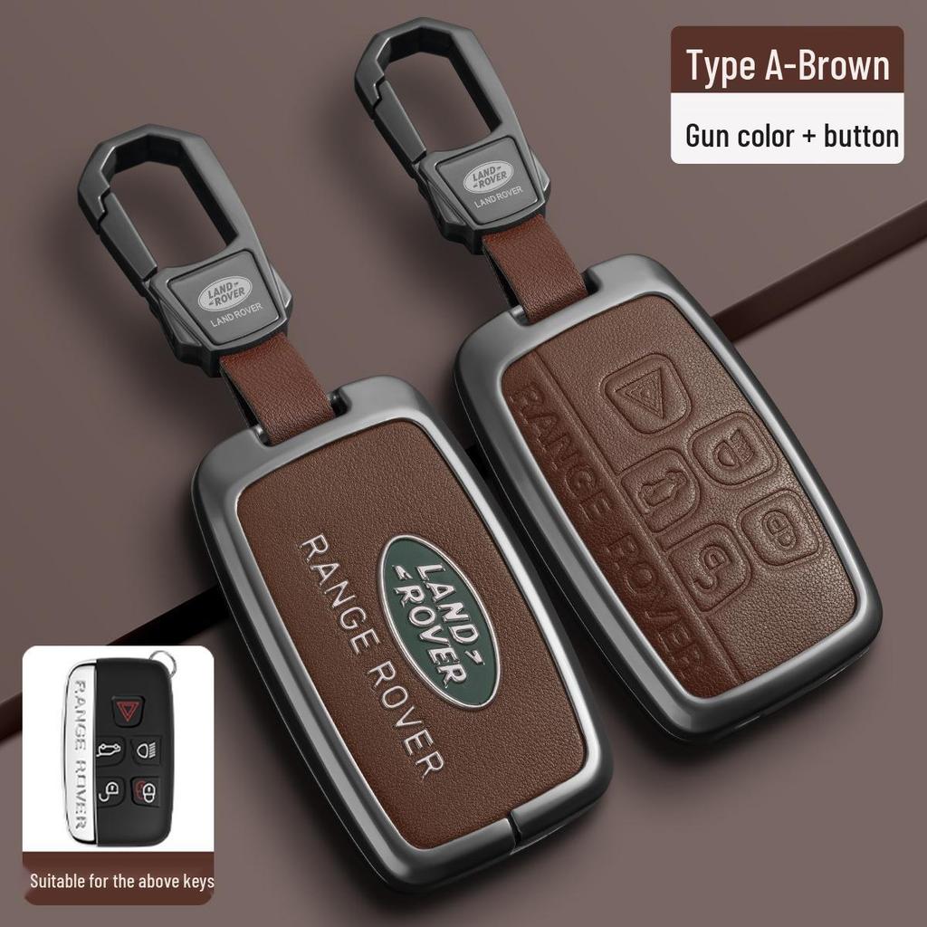 TPU-Schlüsselhülle mit Metallschnalle für Land Rover Range Rover, Sport, Velar, Evoque, Discovery 4, Discovery Sport und 5.