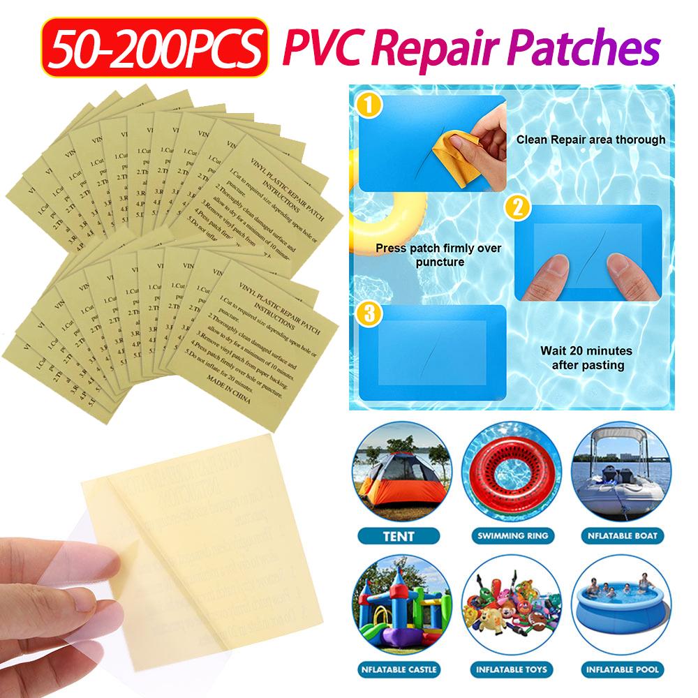 PVC Pool Repair Patch Self-Adhesive Pool Liner Repairing Patches Stickers for Inflatable Products Boat Raft Swimming Ring