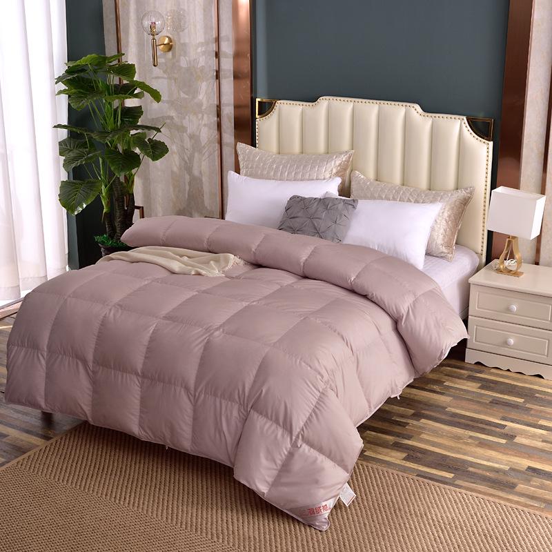 Single Layer Down Comforter Cover with Soft Silk Thin Encrypted Liner.