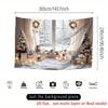1Pcs Christmas Tree Presents Garage Door Decoration Background Xmas Backdrop Decorations For Photo Studio Photo Booth Party