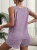 Women's Summer Casual Home Wear Vest and Shorts Set - Two-piece