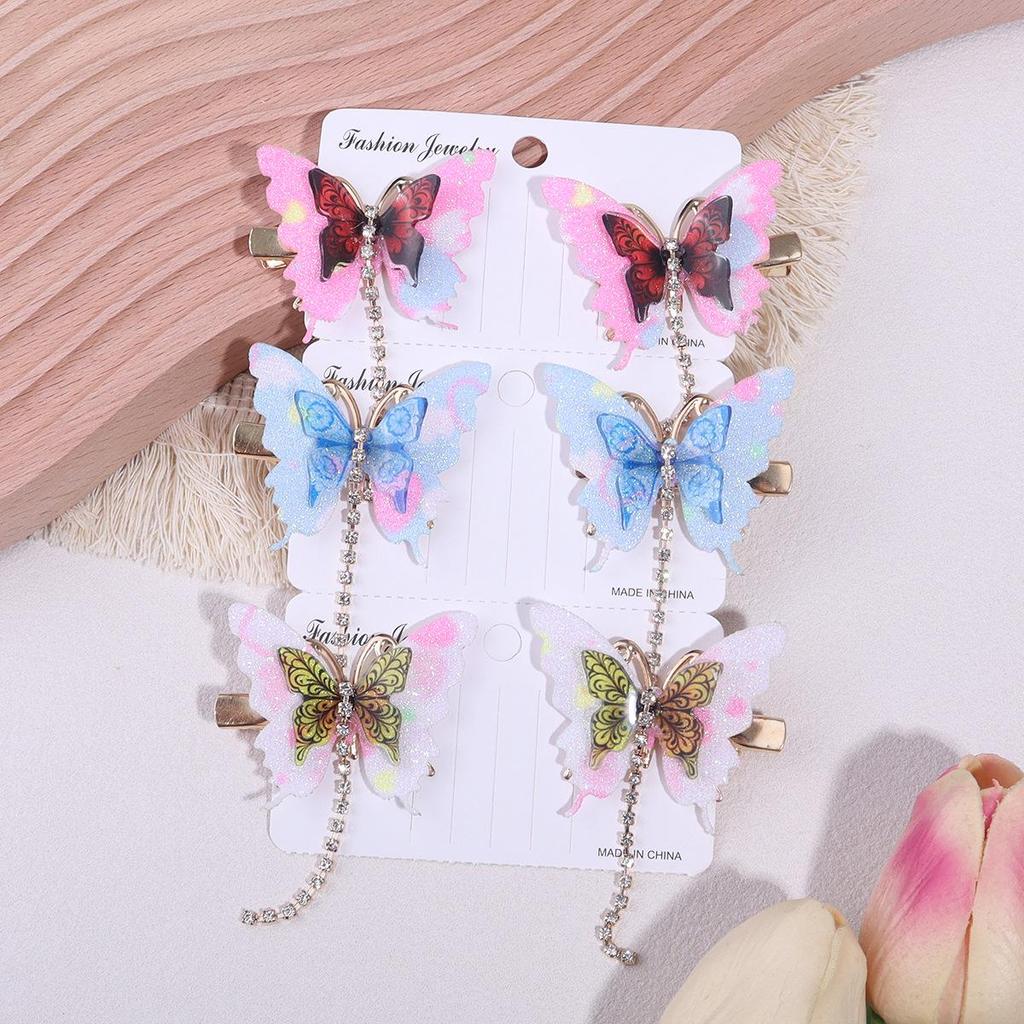 Exquisite Butterfly Hair Clip for Women & Children: High-End National Style Accessory