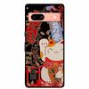 3D Flowers Case For Google Pixel 7a 5G Case Emboss Relief Floral Black Silicone Soft Back Covers For Google Pixel 7a Case Fundas